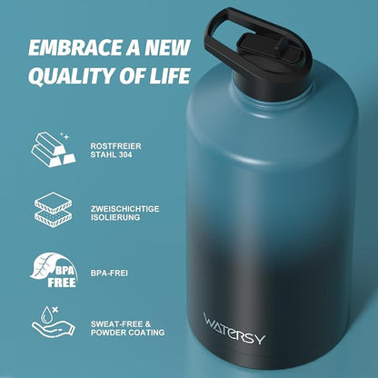 1 Gallon Water Bottle Insulated, BPA Free&Leak Proof, 128oz Stainless Steel - Image 8