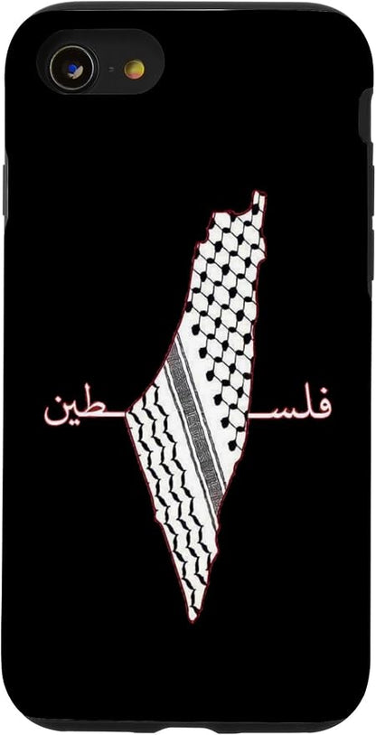 Keffiyeh Palestine Map Arabic Scarf Shemagh Palestinian Flag Case by Unknown