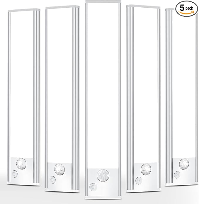 Under Cabinet Motion Sensor Lighting: 14 Inch Dimmable Rechargeable Lights by Vozuji