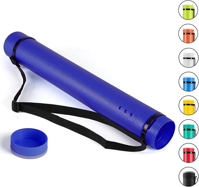 DEWEL Poster Tube, Waterproof Poster Holder Plastic Expandable - Image 9