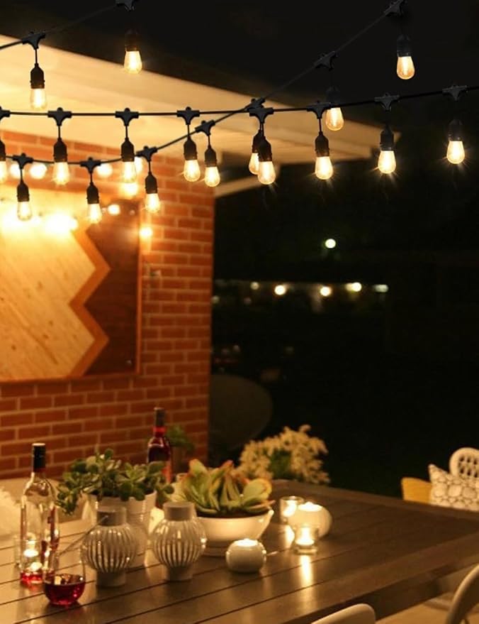 Svater Outdoor String Lights 200 FT, E26 Socket, 1 Watt Dimmable 2700K Warm - Image 6