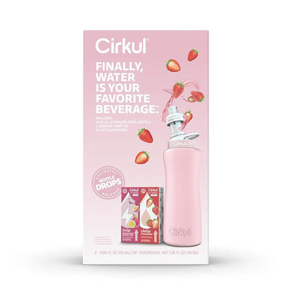 Cirkul 32oz. Blush Pink Stainless Steel Water Bottle Starter Kit - Image 4