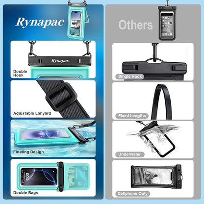 Waterproof Phone Pouch Floating 2 Pack, IPX8 Double Space Waterproof Phone Case - Image 6