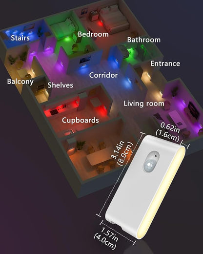 WILLED Stair Lights Indoor RGB & Warm White, Rechargeable Motion Sensor Night - Image 7