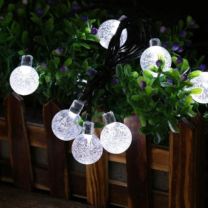 Toodour Solar String Lights Outdoor, 56ft 100 LED Globe String Light - Image 2