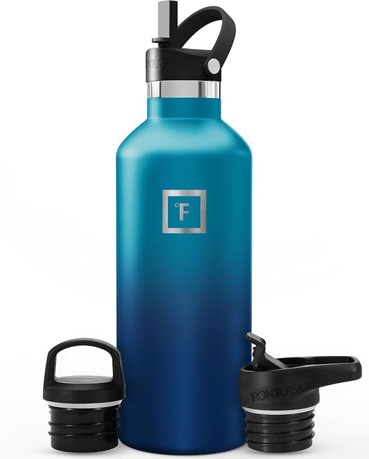 IRON °FLASK Camping & Hiking Hydration Flask - 32 oz Dark Night by IronFlask