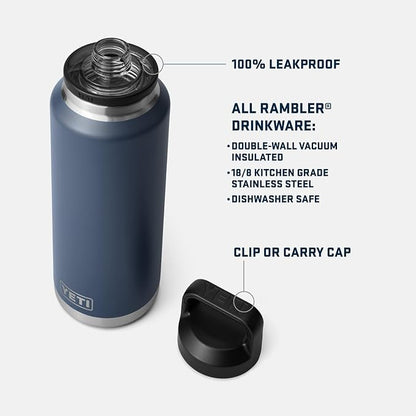 YETI Rambler 46 oz Bottle, Vacuum Insulated, Stainless Steel - Image 2