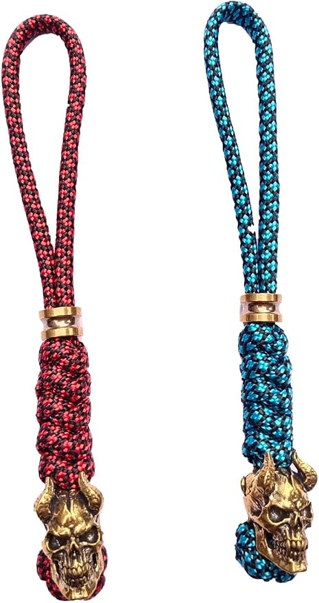 Knife Lanyards with Brass Beads, Paracord Lanyard, Tactical Lanyard by bralafia