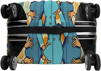 Flight Attendants Travel Vintage Style Retro Stretch Luggage Cover, Washable - Image 5