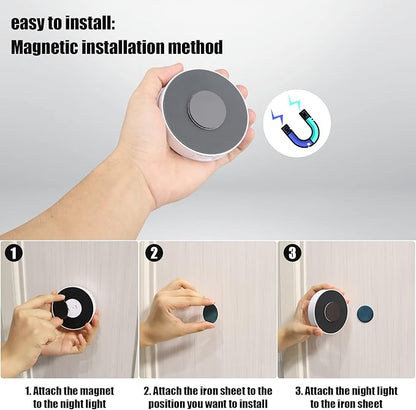 3 Pack Motion Sensor Light, 8 LEDs Rechargeable Night Light, - Image 4