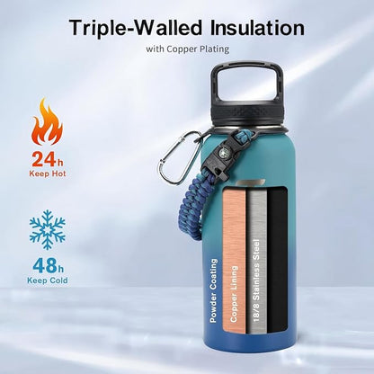 Trebo 32 oz Water Bottle Insulated - Image 2