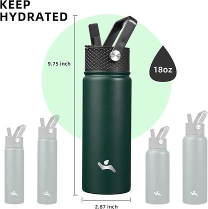 Konokyo 18 oz Insulated Water Bottle Stainless Steel Sport Bottles - Image 5