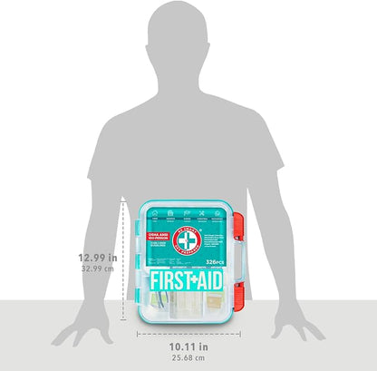 Be Smart Get Prepared First Aid Kit, 326 Piece, Exceeds OSHA and ANSI - Image 8