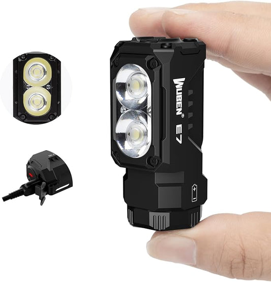 WUBEN E7 1800 Lumen Rechargeable Mini Flashlight by WUBEN
