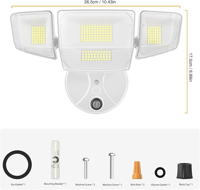 Onforu Dusk to Dawn Outdoor Lighting, 90W 10000LM Flood Lights Outdoor - Image 7