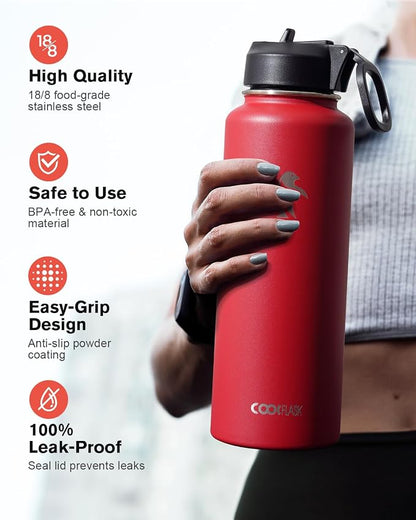 Coolflask Water Bottle 40 oz Insulated - Image 3