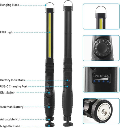 Dr. Prepare LED Work Light, 700 Lumens Foldable Rechargeable Work Light - Image 9