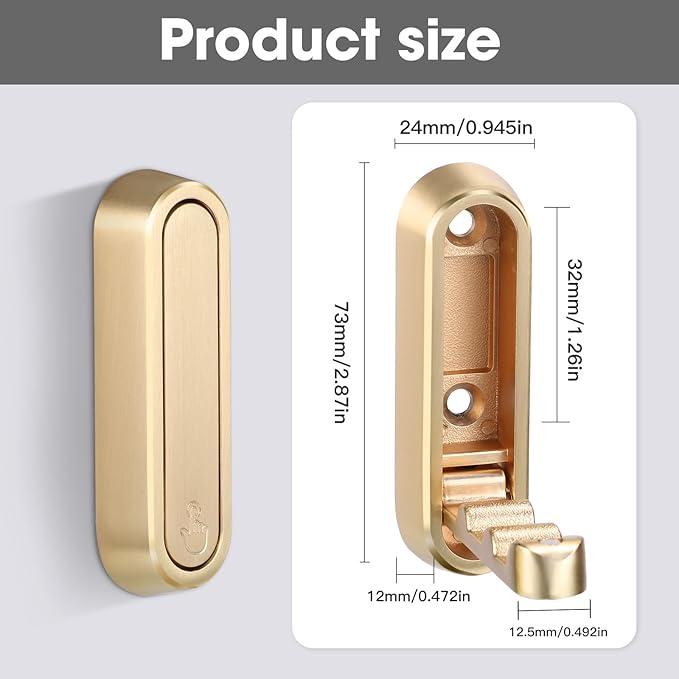 Dntorx Folding Coat Hooks - Image 3