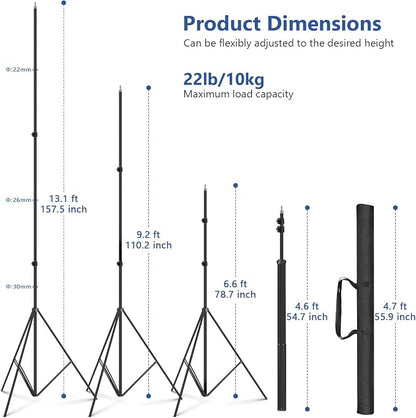 13ft Heavy Duty Light Stand Photography, Sdfghj Air Cushioned 13'/160inch/400cm - Image 2
