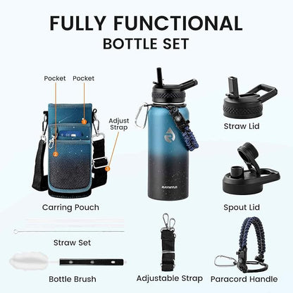 RAYMYLO Insulated Water Bottle 32 oz, Triple Wall Vacuum Stainless Steel - Image 7