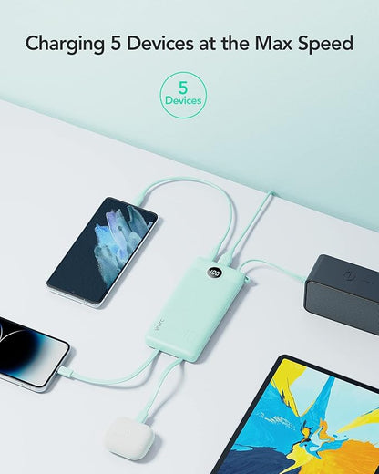 VRURC Portable Charger for iPhone, Compact Travel Power Bank 10000mAh, USB C - Image 4