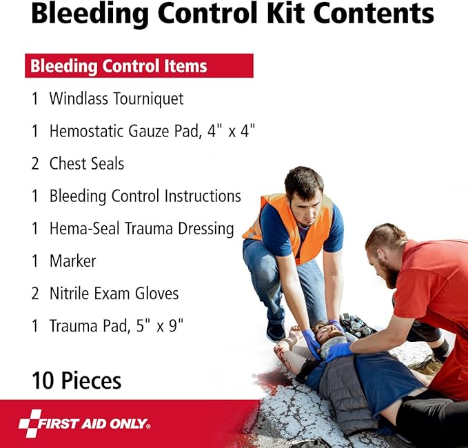 First Aid Only 91137 Critical Essentials Bleeding Control Kit - Image 4