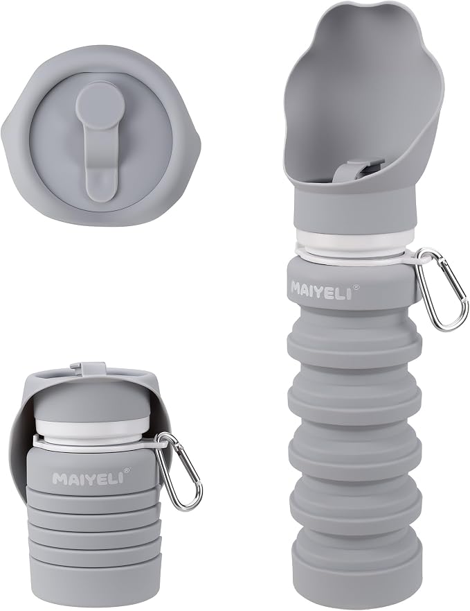 Dog Water Bottle Collapsible & Portable Squeeze, 9oz-17oz Water Dispenser & by Unknown