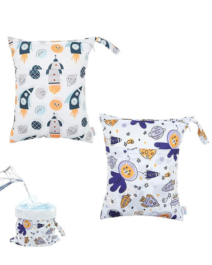 ALVABABY 2pcs Waterproof Wet Dry Bags, Reusable by ALVABABY
