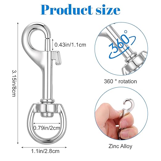 Kifmurase 50 Pcs Swivel Snap Hooks - Image 2