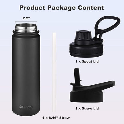mininoo 24 oz Insulated Water Bottle - Image 5