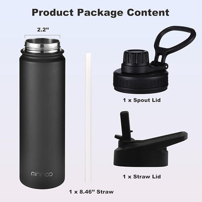 mininoo Insulated Stainless Steel Water Bottle - Image 4