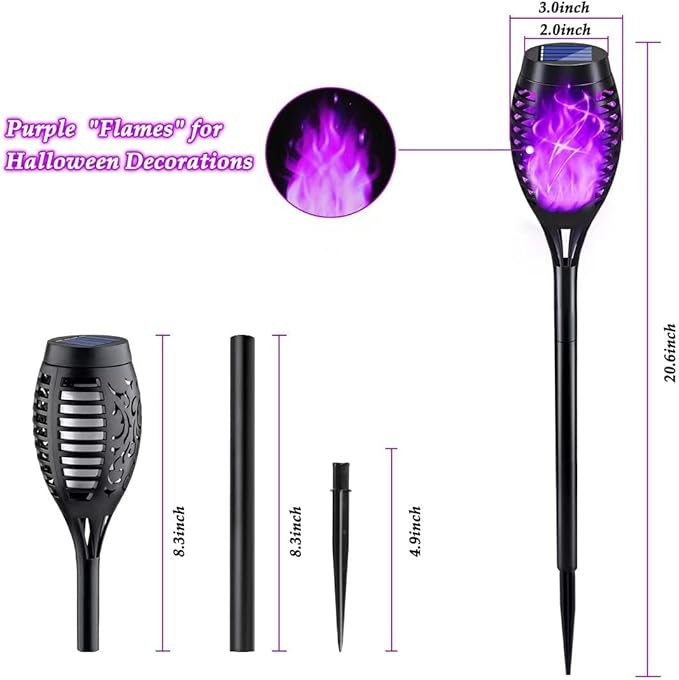 KYEKIO Halloween Decorations Outdoor, Solar Torch Lights - Image 5