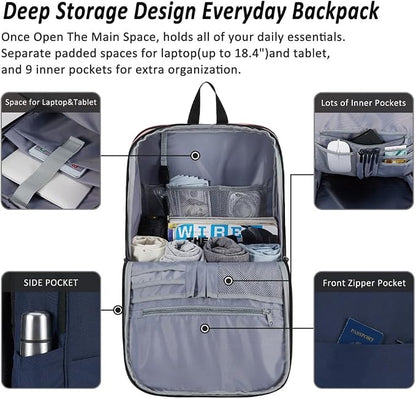 MAXTOP Travel Laptop Backpack Business Anti-theft Backpacks College Bookbag - Image 2