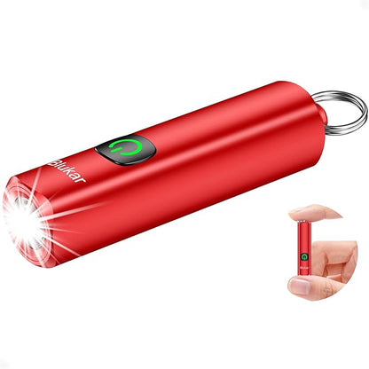 Blukar Rechargeable EDC Flashlight, Mini Keychain Flash Light by Blukar