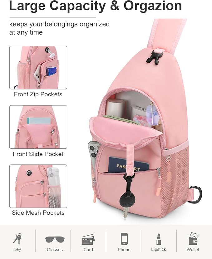 Pritent Crossbody Bags for Women Man Waterproof Sling Bag Backpack Trendy - Image 3