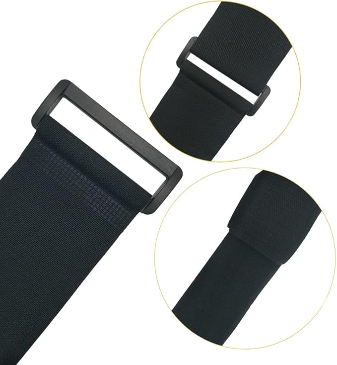 YiwerDer 6Pcs 40" x 2" Nylon Heavy Duty Reusable Hook and Loop Cinch Straps - Image 4