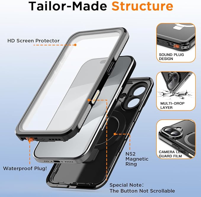 AICase Magnetic for iPhone 17 Case Waterproof Magsafe Shockproof Protective - Image 7