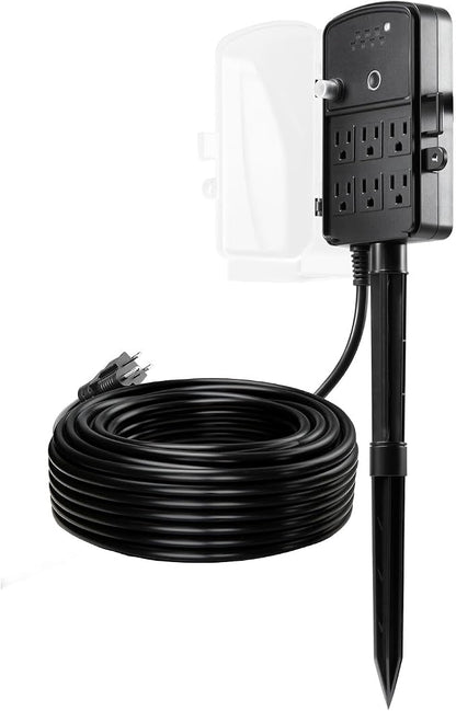 VEVOR Outdoor Power Stake Timer, 100FT Extension Cord, Remote Control Outdoor - Image 9