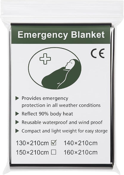 50 Pack Emergency Foil Blankets 51” x 83” – Thermal Mylar Survival Blankets - Image 2