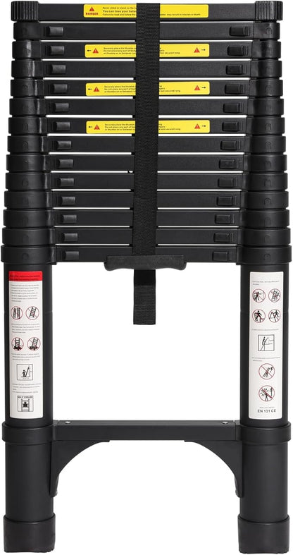 BOCOM 14.5 FT Aluminum Telescoping Ladder, Lightweight Multi-Purpose by BOCOM