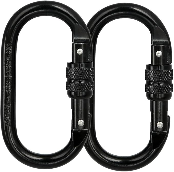 Heavy Duty Locking Climbing Carabiner Clip CE Rated 25 kN 5600 LB Rugged - Image 6