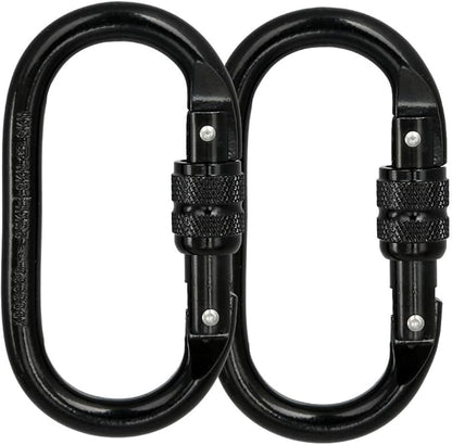 Heavy Duty Locking Climbing Carabiner Clip CE Rated 25 kN 5600 LB Rugged - Image 6