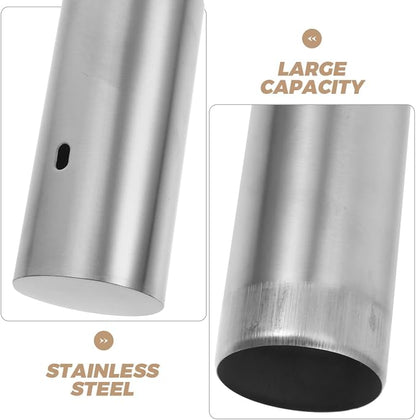 VILLCASE Stainless Steel Document Tube Birth Certificate Holder Waterproof - Image 2