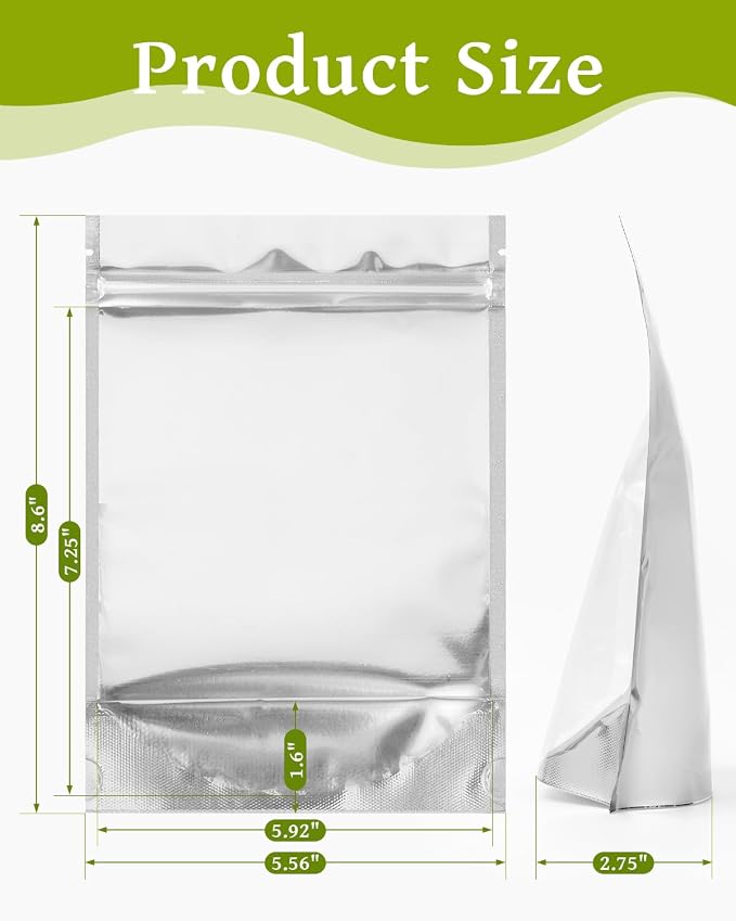 Gwybkq 6x9 Inch Stand-Up Mylar Bags - Image 2
