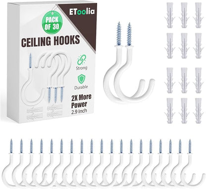 30 Pcs Ceiling Hooks for Hanging Plants by Etoolia