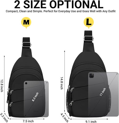 Tuwubi Crossbody Bags for Women, Sling Bag for Men, Small Hiking Backpack Anti - Image 8