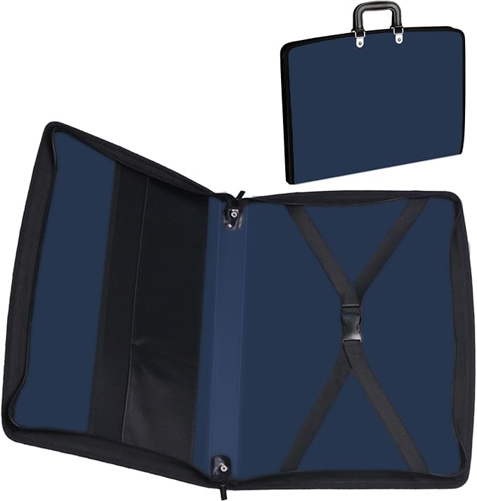 Acocony 11x17 Portfolio with Zipper Closure PP Material Oxford Cloth Edge - Image 7