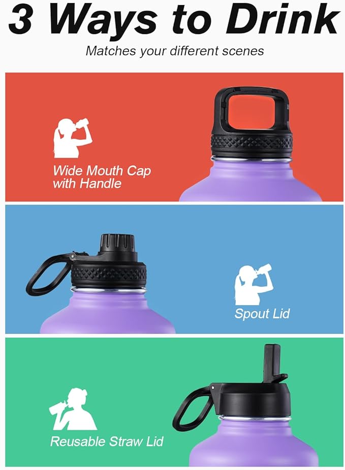 Coolflask Half Gallon Water Bottle Insulated - Image 5