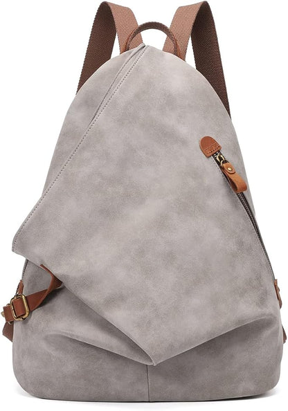 KL928 PU Leather Vintage Backpack – Large Casual Daypack Outdoor Travel by KL928