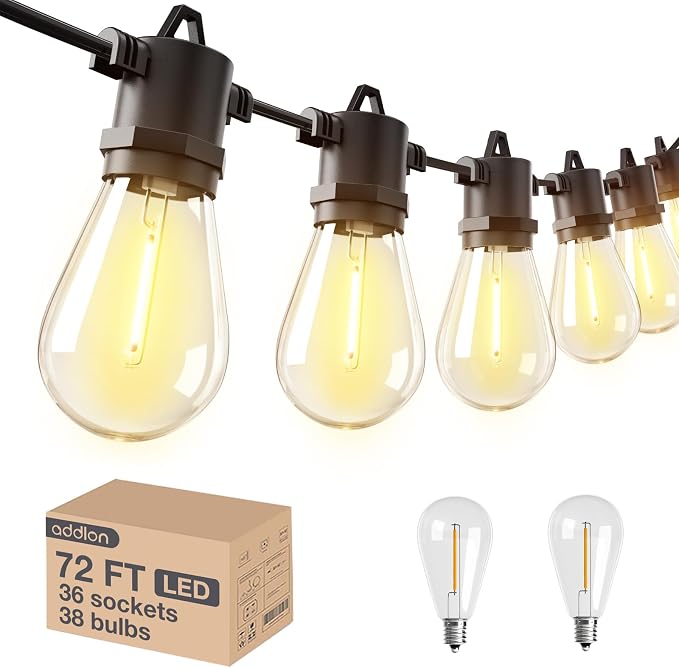 addlon 72FT LED Outdoor String Lights - Image 8